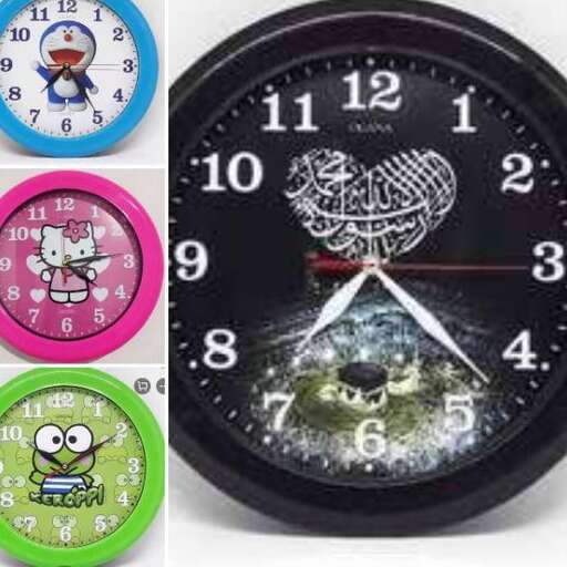 the clock is made from a different color.