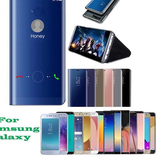 a white cell phone with a blue screen