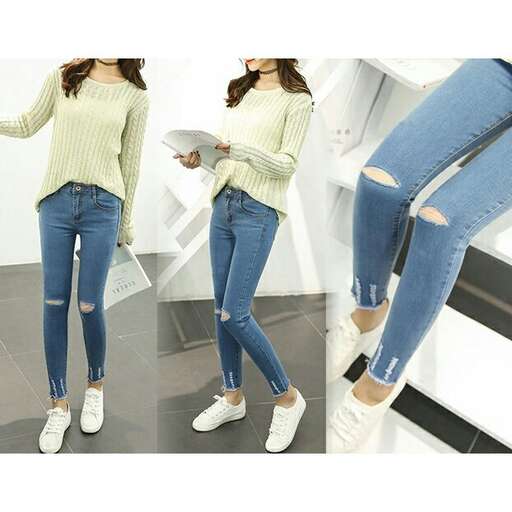 i love the shape of these jeans.