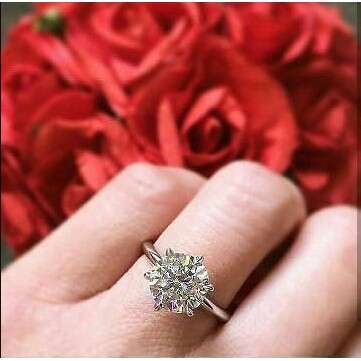 engagement ring with a ring