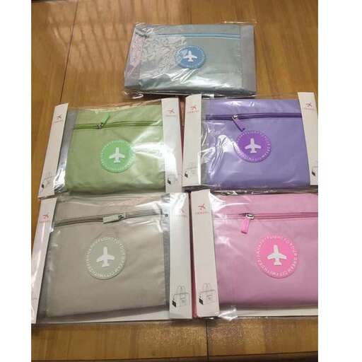 a selection of bags in plastic.