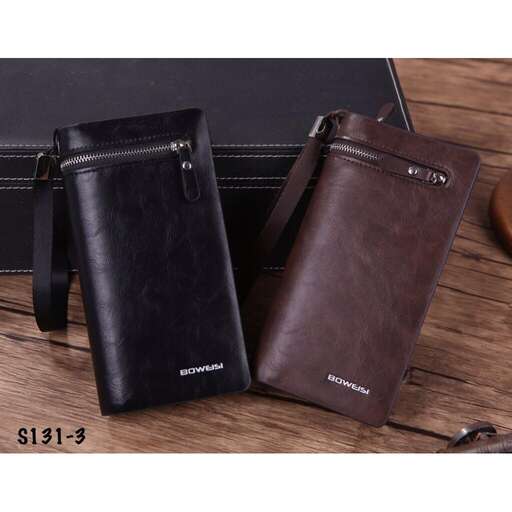 a leather briefcase with a black leather case and a leather case.