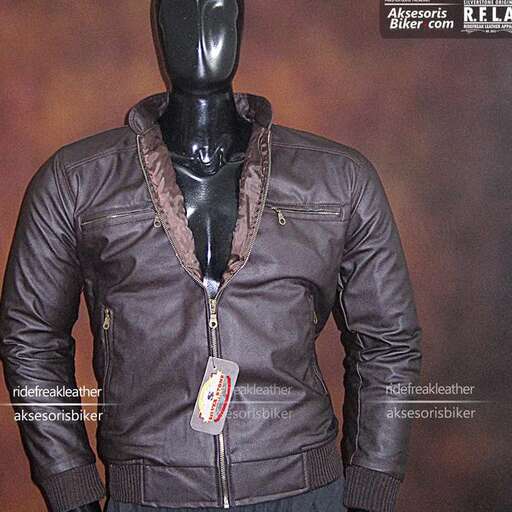 the jacket is made from leather.