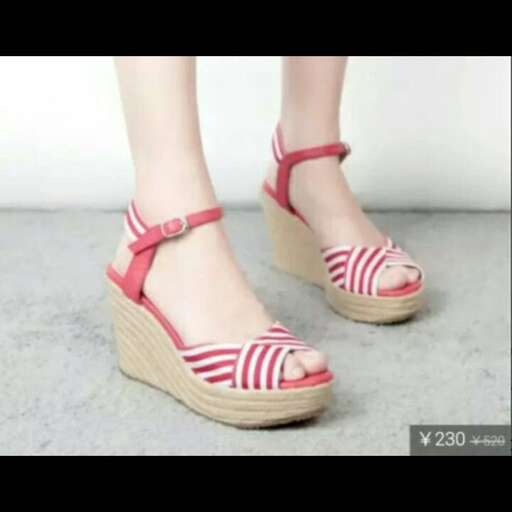 i love the pink and white stripes on these shoes.
