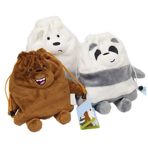 a set of stuffed animals.