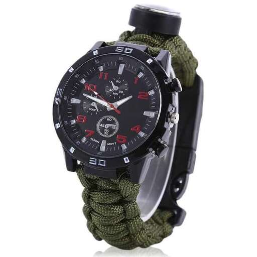 watch with a black strap