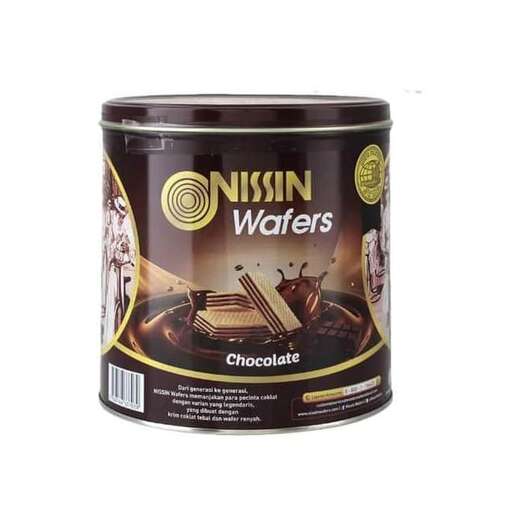 chocolate coated chocolate in a black tin