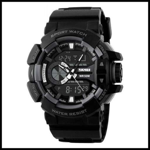 black watch with a touch of black