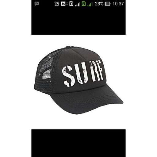baseball cap with the word