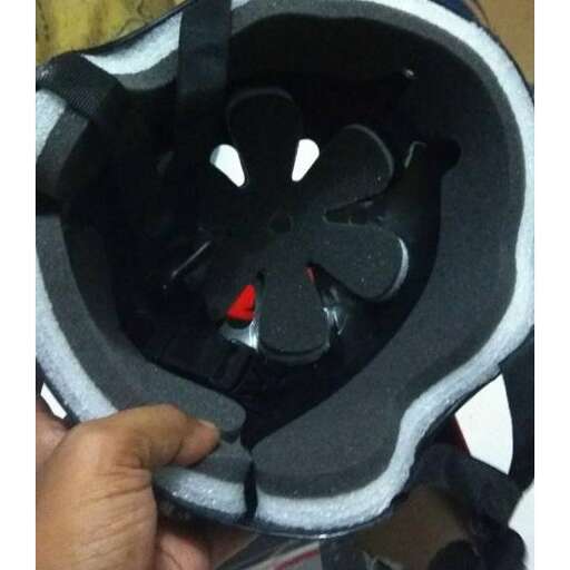 the inside of the black plastic case is a little too small for the back of the head.