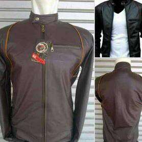 leather jacket with a hoodie