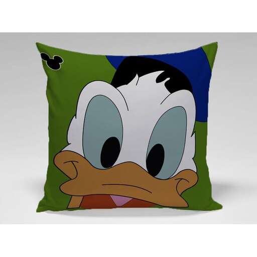 film character in a green pillow