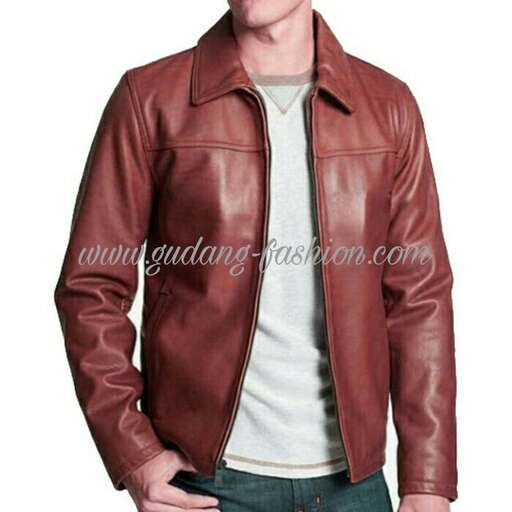 leather jacket with a white tee