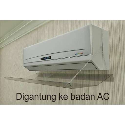 an air conditioner mounted on a wall.