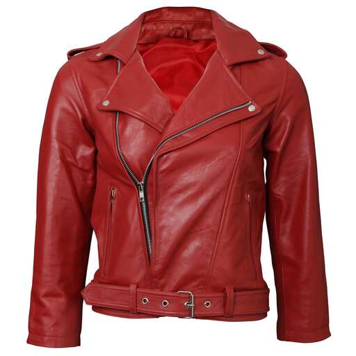 leather jacket with a zipper