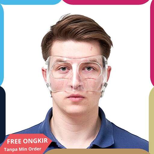 a man with a mask on his face