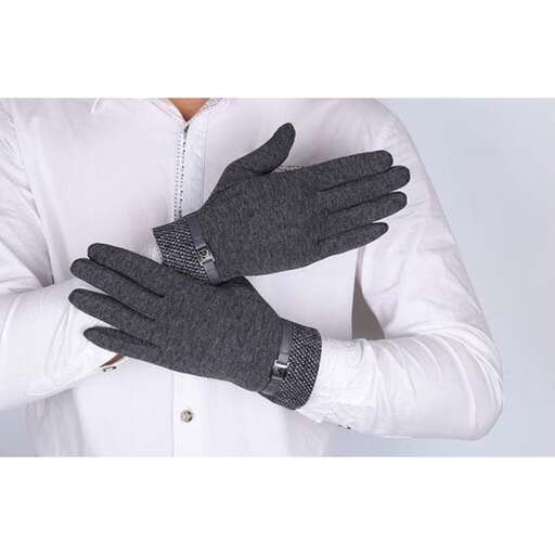 a pair of gloves with a cuff