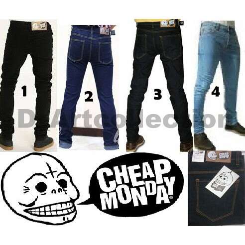a set of jeans with a price tag.