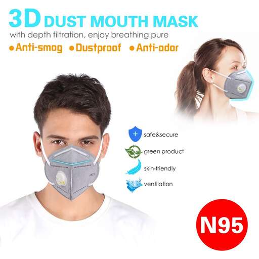 the face of a man with a mask.