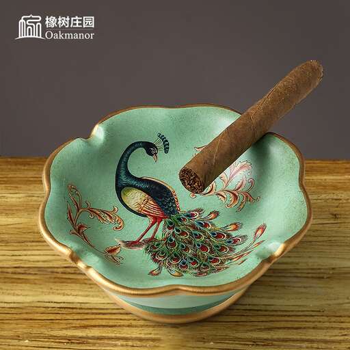 teacup bowl with a cigar