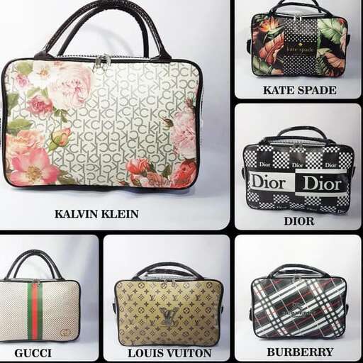 a bag with a floral pattern and a picture of a bag.