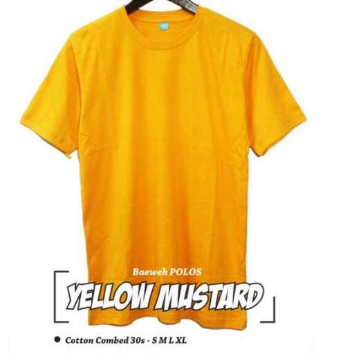 yellow t - shirt with a yellow collar
