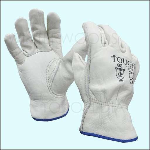 white gloves with a logo