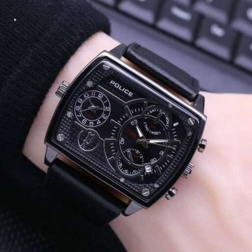 the watch is designed to look like a wristwatch.