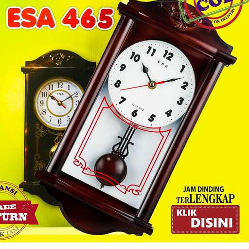 a clock with a red border and a white clock.