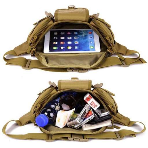 a bag full of items
