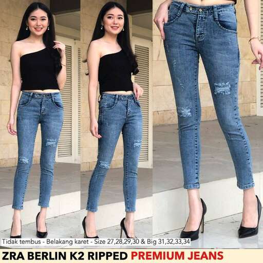 jeans with a black top