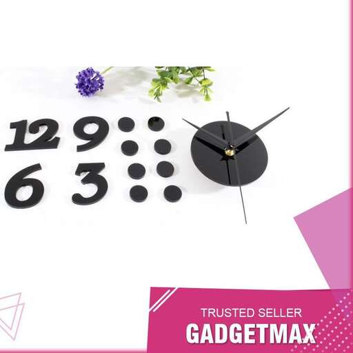a clock with a flower and a flower.
