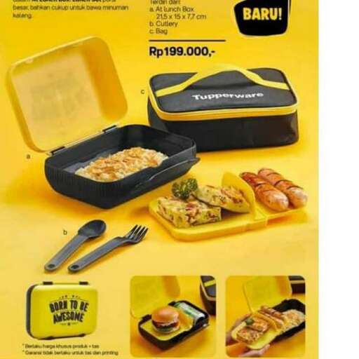 a box of food that includes a meal.