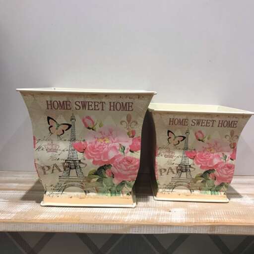 a box of roses and a butterfly
