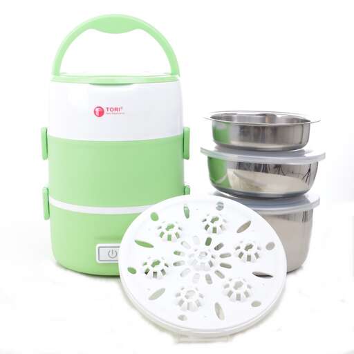 a green and white cooler with a lid and a lid.