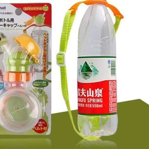 a plastic bottle with a plastic water bottle attached to it.