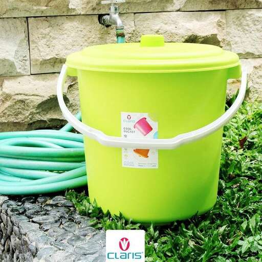 a bucket of water for the garden