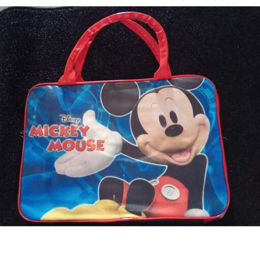 film character in a bag