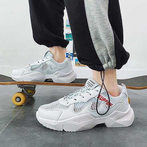 a person standing on a skateboard with a skateboard.