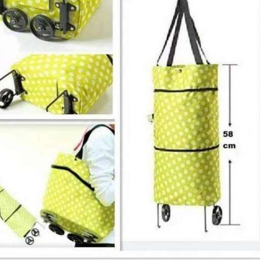 a bag that is on wheels and wheels.