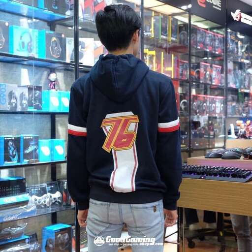 back of the hoodie