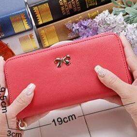 red wallet in a bag