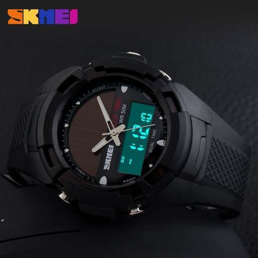 the watch is made from a single piece of leather.
