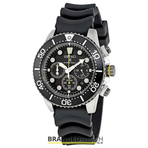 watch - black leather strap with a white dial