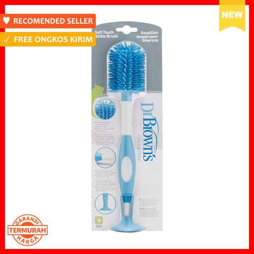 a blue toothbrush with a white handle