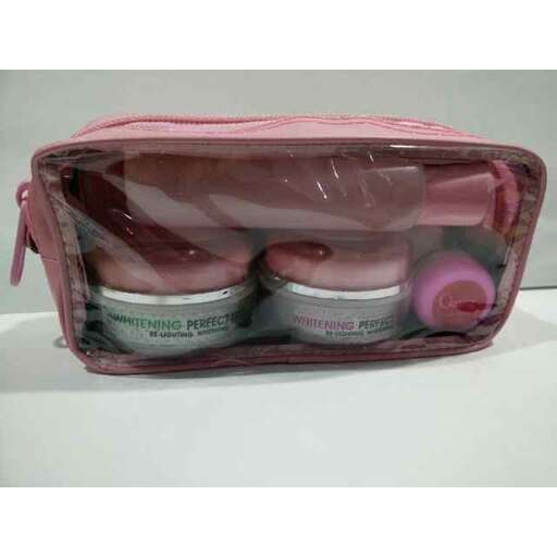 a bag of cosmetics in a bag