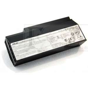 a black battery with a white background.