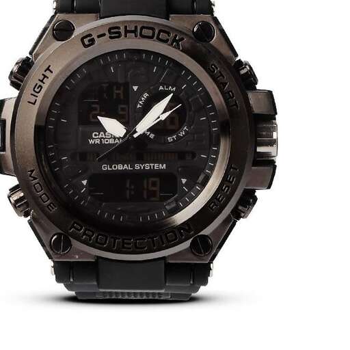 the watch is made of steel and steel.