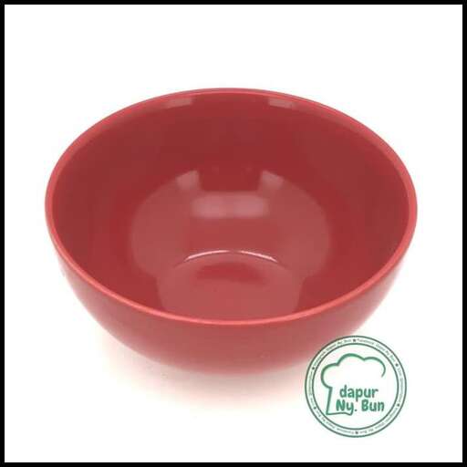 red bowl in a white background