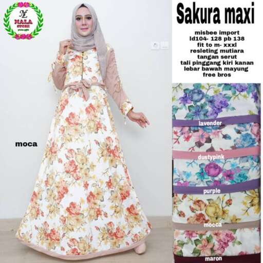 the dress is made of silk and has a floral pattern.